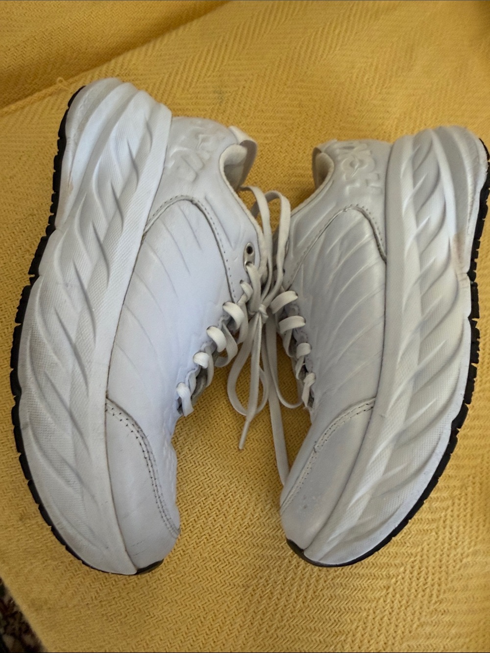 Hoka Women's White Athletic Running Sneakers